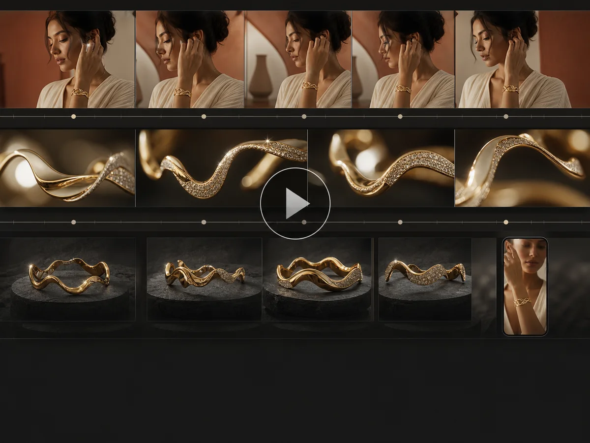 Preview of jewellery video generation coming to Lustra AI